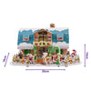 Christmas Cottage 3D Puzzle With Dimensions