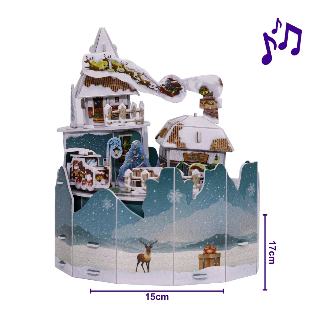 Happiness Station 3D Puzzle With Dimensions