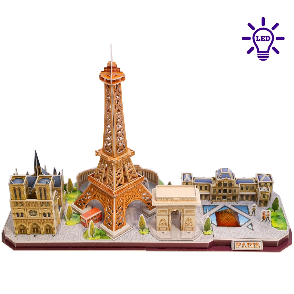 Parisian Luminary 3D Puzzle Top View