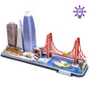 San Francisco Illuminizer 3D Puzzle Left Side
