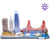 San Francisco Illuminizer 3D Puzzle Top View