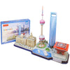 Shanghai Skylines 3D Puzzle With Box