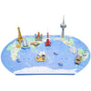 World Trip Map 3D Puzzle Top View