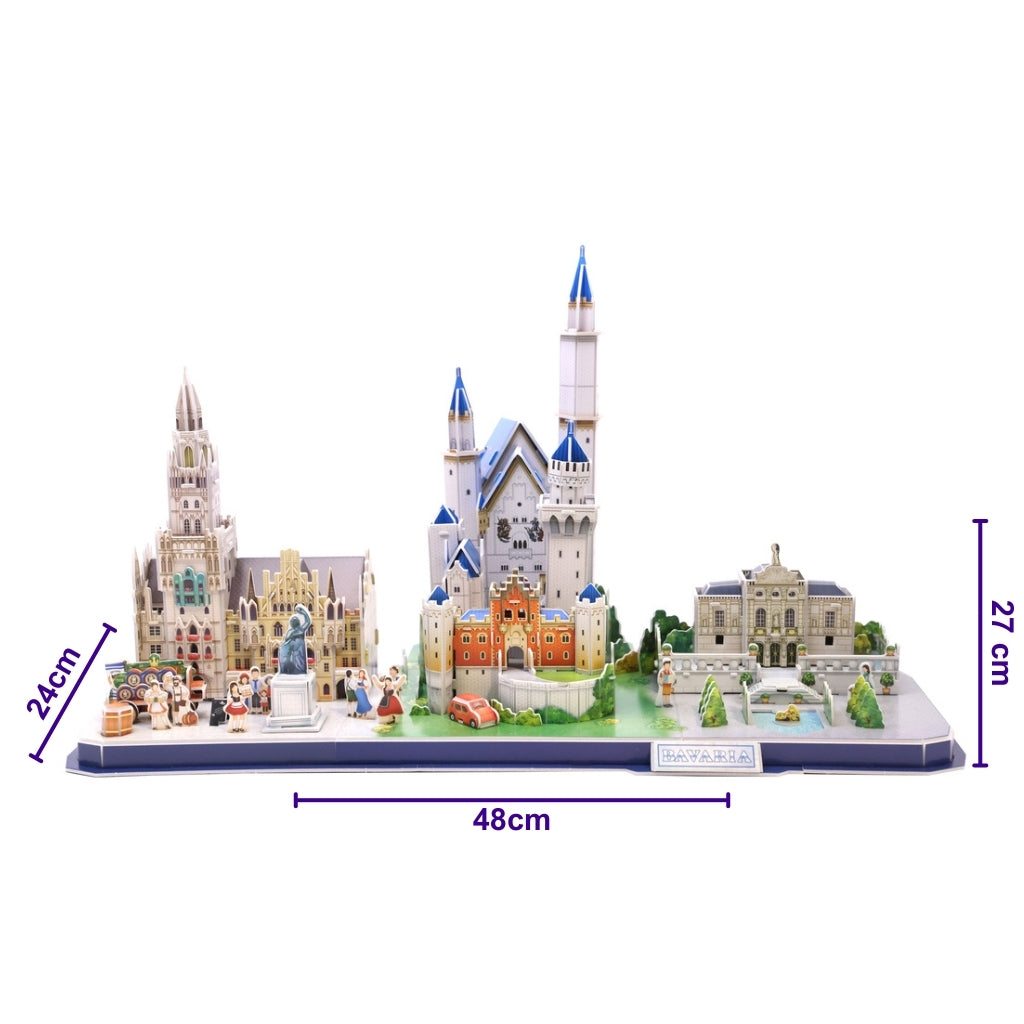 Bavarian Treasures 3D Puzzle With Dimensions