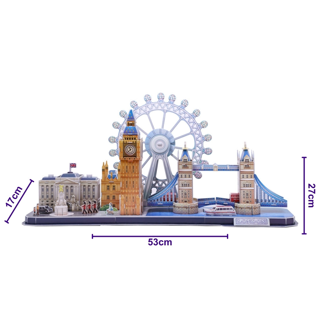 London Landmarks 3D Puzzle With Dimensions