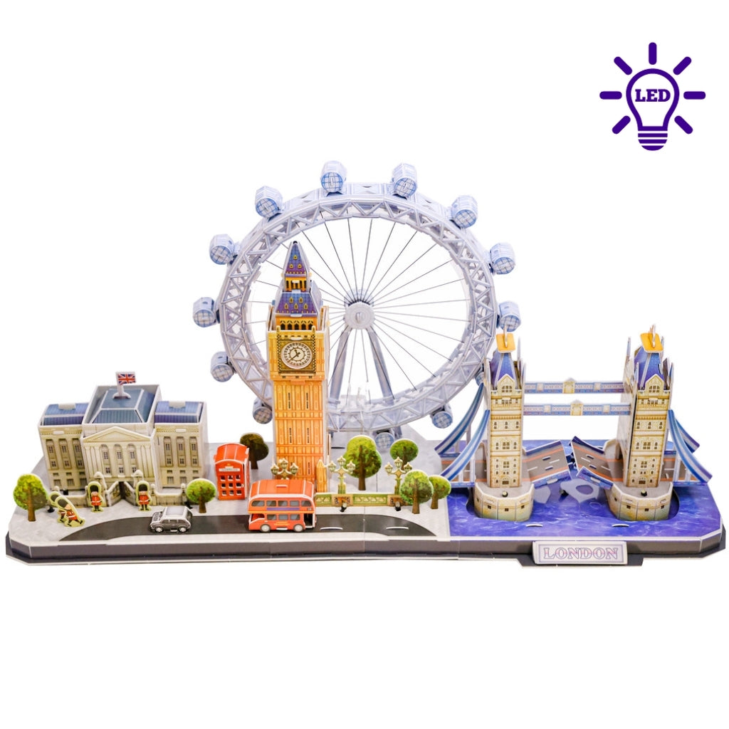 London Illuminator 3D Puzzle Top View